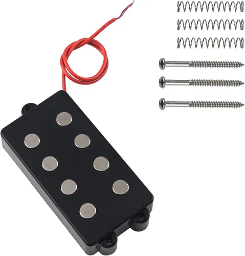 Vista 2 de Noiseless Good Balance - Pastilla de bajo de 4 cuerdas compatible con bajo (negro)
