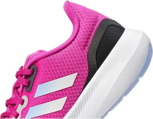 Vista 5 de adidas Tenis Run Falcon 3.0 para mujer, fucsia lúcidoamanecer azulblanco, talla 9, Fucsia LucidoAmanecer AzulBlanco