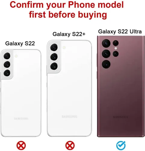 Vista 2 de Reemplazo de cristal trasero trasero para Samsung Galaxy S22 Ultra 6.8 pulgadas 5G con kit de herramientas de reparación y adhesivo preinstalado