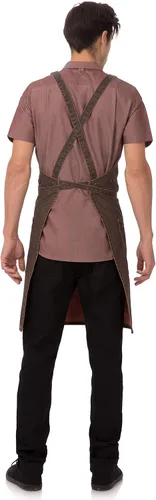 Vista 3 de Chef Works Unisex Denver Cross-Back Bib Apron