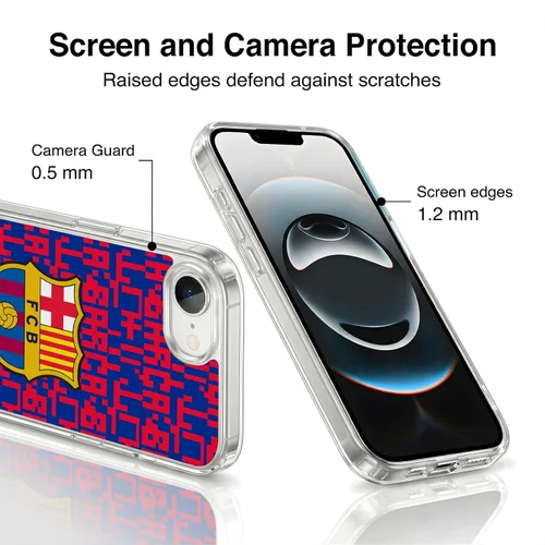 Vista 12 de Head Case Designs Funda de gel suave con licencia oficial del FC Barcelona Barca Crest Graphics [protección de grado militar] compatible con Apple