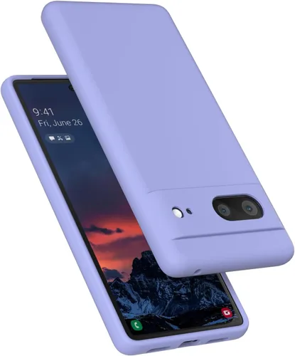 Vista 17 de Diseñada para Pixel 7, funda de gel de silicona líquida a prueba de golpes, cojín de forro de tela de microfibra suave compatible con Pixel7 de 6.3