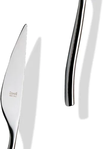Vista 2 de MEPRA 105022005 Arte - Juego de cubiertos de 5 piezas de acero inoxidable 18/10, estilo americano, para comedor fino, apto para lavavajillas
