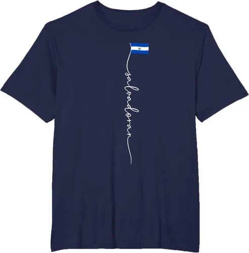 Vista 57 de Camiseta con la bandera salvadoreña de El Salvador