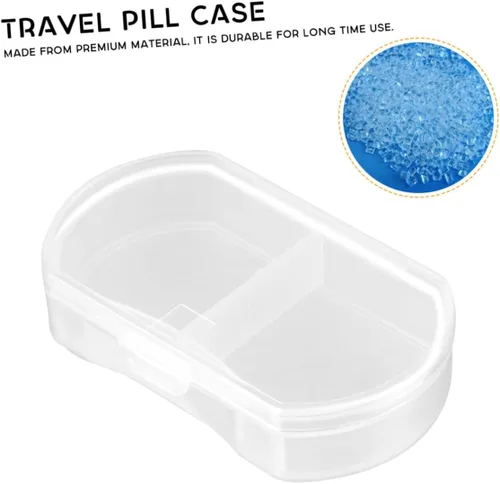 Vista 7 de Healeved 4 piezas pequeño organizador de medicamentos estuche de viaje organizador bolsillo caso contenedor monedero caso pequeño