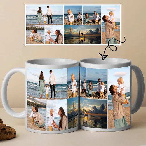 Vista 19 de Taza de cerámica personalizada con fotos, taza de café personalizada, personalizable con imágenes, texto, fotos, logotipos - Taza de café