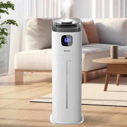 Vista 8 de Akeshan Humidificadores Grandes para Dormitorio, 9L/2.5Gal Ultrasónico de Niebla Fría, Relleno Superior Fácil de Limpiar con Velocidad de Niebla