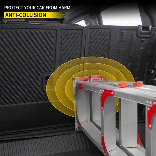 Vista 5 de Tapete de carga compatible con Ford Bronco 2021, 2022, 2023, 2024, 2025, protector de asiento trasero, forro de carga para maletero y accesorios