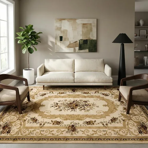 Vista 12 de Unique Loom Versailles Collection - Alfombra tradicional clásica con motivo floral, colección Versailles