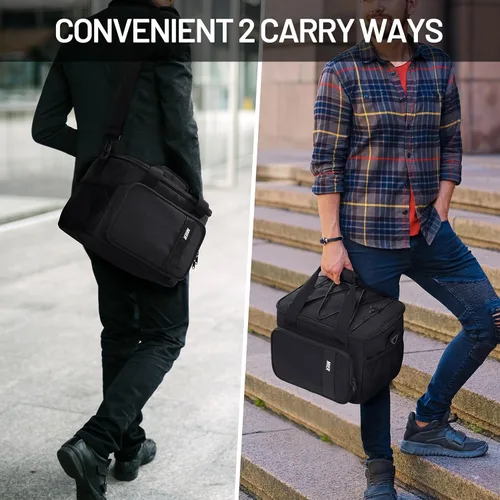 Vista 6 de MIER Lonchera para hombres aislada para el trabajo - 24 latas/15L - Loncheras grandes a prueba de fugas para adultos, mujeres, para viajes, playa