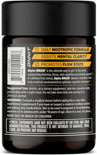 Vista 11 de ONNIT - Suplemento para el cerebro en cápsulas Alpha Brain