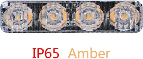 Vista 7 de CORP - Barra de luz estroboscópica de emergencia de 46 pulgadas con 108 LED y 4 luces estroboscópicas intermitentes de 4 LED, caja de control