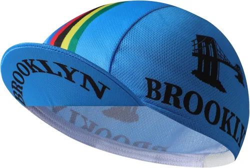 Vista 12 de Brooklyn - Gorra de ciclismo retro para usar debajo del casco, forro de casco de ciclismo, transpirable y absorción de sudor