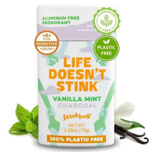 Vista 21 de Stinkbug Naturals - Desodorante orgánico sin aluminio con aceite de coco y aceites esenciales, sin parabenos, desodorante para piel sensible, 2.1