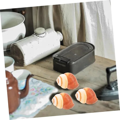 Vista 6 de BESPORTBLE 5pcs Natural Escargot Snail Shells Large Conch Shells for Baking Hermit Crab Habitat Heat Insulation Snail Shells for Restaurant