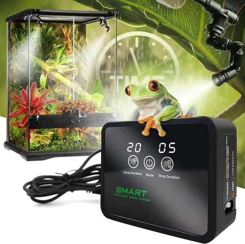 Vista 10 de Mister inteligente para reptiles, humidificadores de reptiles, sistema de nebulización automático con temporizador, humidificador de terrarios