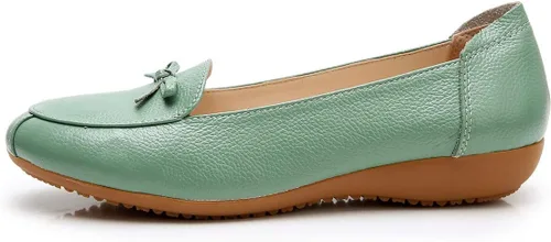 Vista 2 de VenusCelia Women's Bowknot Wide Flat Shoe