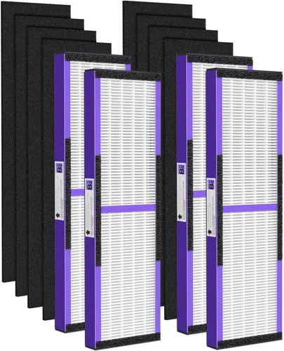 Vista 10 de Paquete de 3 filtros HEPA FLT4825 B de repuesto con prefiltros de carbón activado compatibles con purificador de aire AC4825 AC4300 AC4800 AC4900
