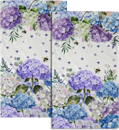 Vista 16 de Giwawa Juego de 2 toallas de mano vintage con diseño de oso y ciervo, diseño de alce y árbol, toalla de cara súper suave para baño, cocina, hombre