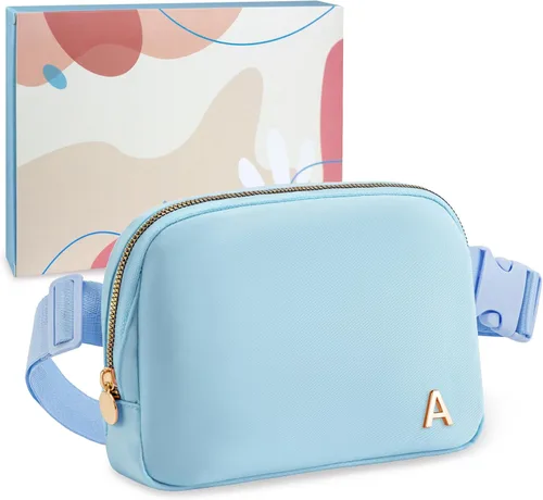 Vista 10 de COSHAYSOO Riñonera personalizada con letra inicial para mujeres, adolescentes, niñas de 13 a 15 años, 14 a 16, 16 a 18, 19 a 25 años, regalos