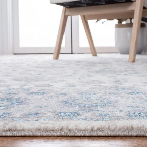 Vista 46 de Safavieh Sofia Collection SOF330B, tapete clásico color gris claro y beige, Polipropileno