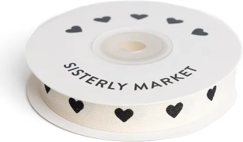 Vista 8 de Cinta de algodón en espiga personalizada, cinta de regalo natural de 5/8 pulgadas con frase impresa Best Day, 10 yardas