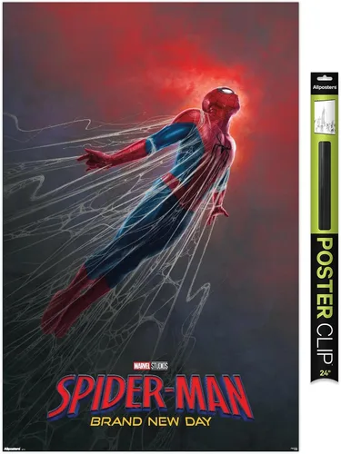 Vista 16 de Trends International Marvel Spider-Man: Brand New Day (2026) - Póster de pared de una hoja Webs, 34 pulgadas de largo x 22.4 W, versión sin marco