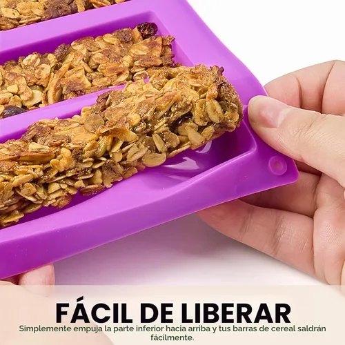 Vista 4 de Puyeipt Moldes de barra de granola, paquete de 2, 24 cavidades