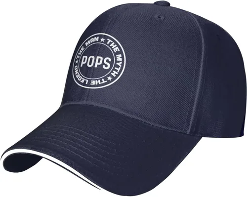 Vista 2 de Zuriohalk Pops The Man The Myth The Legend Hat Women Dad Hat Graphic Hats