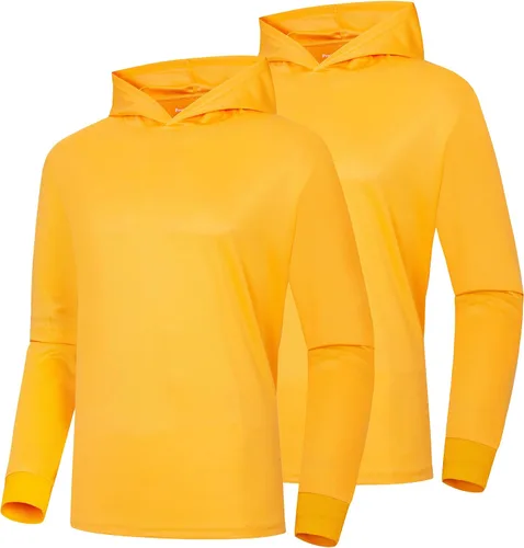 Vista 18 de ProtectX Sudadera ligera de manga larga con protección solar de alta visibilidad, UPF 50+ de secado rápido, camisa SPF UV, ropa activa