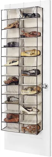 Vista 5 de Whitmor Organizador de zapatos sobre la puerta - 20 secciones - gris teñido espacial