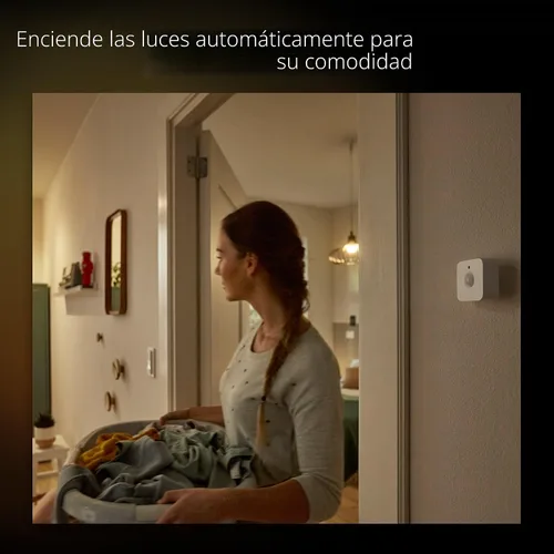 Vista 4 de Philips Hue Sensor de movimiento – Exclusivamente para luces inteligentes Philips Hue – Requiere Hue Bridge – Instalación fácil y sin cables