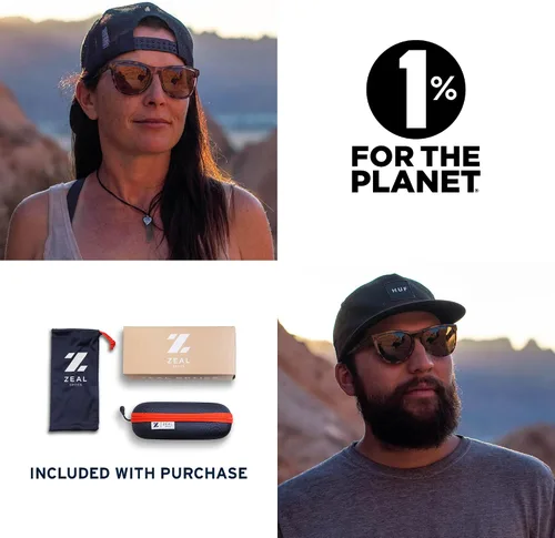 Vista 6 de Zeal Optics Bennett Gafas de sol polarizadas basadas en plantas para hombres y mujeres