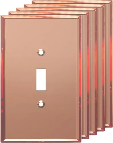 Vista 19 de LIDER - Placa de pared reflectante para interruptor de palanca, de gran tamaño, 1 banda, acrílico Dorado