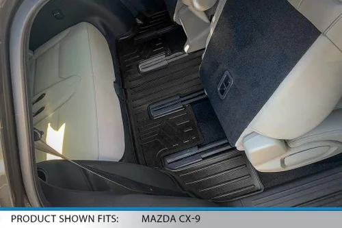 Vista 5 de SMARTLINER Juego de revestimientos de 3 filas compatibles con Mazda CX9 2016-2023