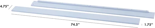 Vista 4 de Davinci Kit de conversión de cama doble/matrimonial de hardware oculto (M5789) en azul polvo