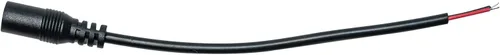 Vista 2 de JacobsParts DC Power Pigtail - Conector de barril hembra de 6 pulgadas de cable de 0.217 in x 0.083 in para tira de luz LED, cámara de seguridad