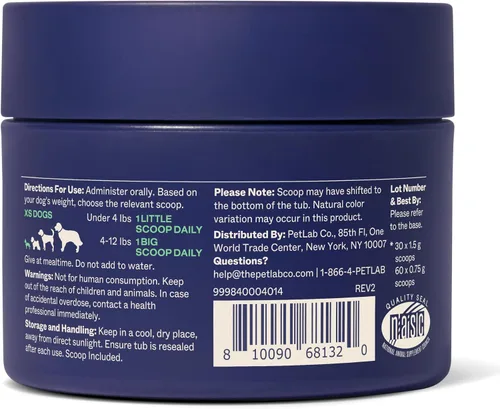 Vista 10 de PetLab Co. ProBright Advanced - Polvo dental para perros extra pequeños, 30 cucharadas