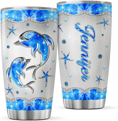 Vista 10 de CUBICER Vasos de café personalizados, tazas de viaje para amantes de los animales, dueños de mascotas, mujeres, hombres, niños, lindo vaso de acero
