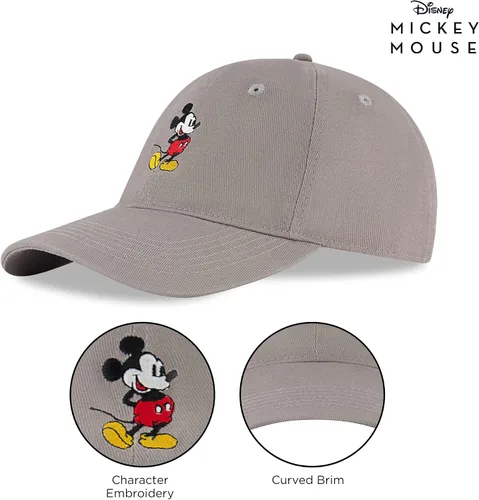 Vista 27 de Disney Gorra de béisbol para hombre, sombrero ajustable de Mickey Mouse para adultos