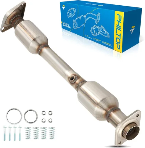 Vista 35 de PHILTOP Convertidor Catalítico de Ajuste Directo para Murano 2009 2010 2011 2012 2013 2014 3.5L, Cáscara de Acero Inoxidable Aluminio 203-1010