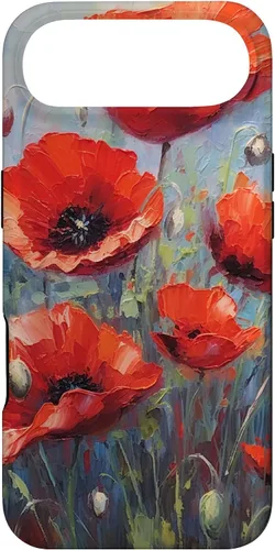 Vista 27 de Funda para iPhone 12/12 Pro Red Poppies Flowers In A Field
