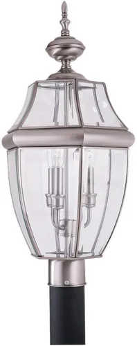 Vista 2 de Sea Gull Lighting 8239–12 Farol de poste para exteriores Lancaster, 24 pulgadas de altura, negro