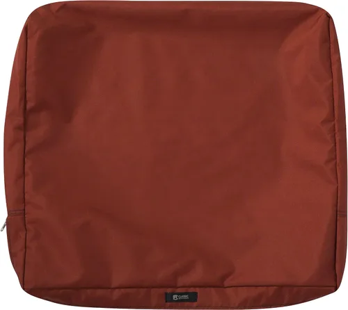 Vista 19 de Classic Accessories Ravenna - Funda de cojín de respaldo de patio resistente al agua, 25 x 22 x 4 pulgadas, color espresso