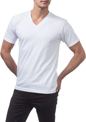 Vista 3 de Pro Club Men's Heavyweight V-Neck T-Shirt