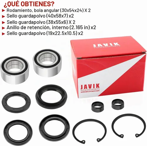 Vista 7 de Rodamientos y sellos de rueda delantera para Honda Foreman 500 400 450 Rincon 650 680 Rubicon 500