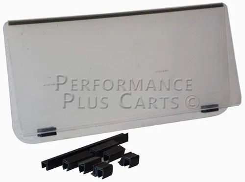 Vista 2 de Clear Fold Down Golf Cart Windshield for Club Car DS 1982-2000.5