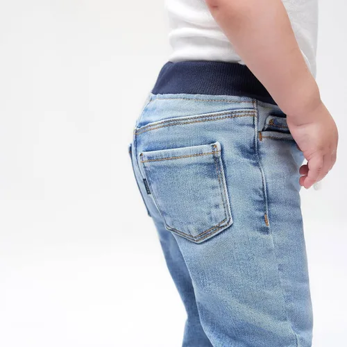 Vista 5 de Gerber Baby Toddler Rib Waist Stretch Denim Skinny Jeans