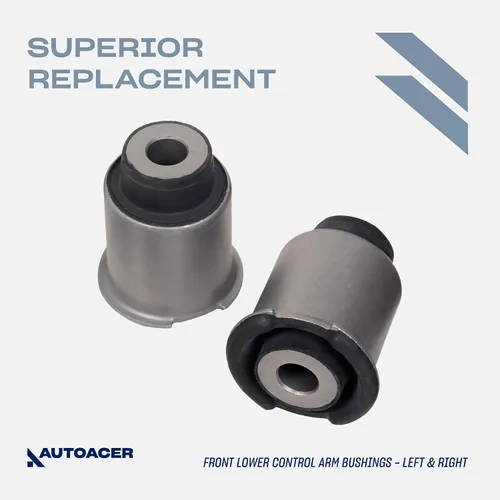 Vista 3 de AUTOACER Kit de suspensión delantera 8 piezas: - Kit de bujes para brazo de control delantero superior e inferior izquierdo + derecho - Para LR3
