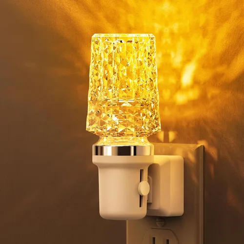 Vista 8 de L LOHAS LED Luz nocturna, luces nocturnas regulables que se enchufan a la pared, sensor de luz